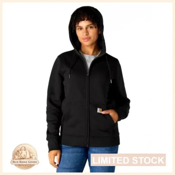 Full Zip Hoodie Sweatshirt Heavyweight Relaxed Fit Classic Casual Wear